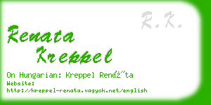 renata kreppel business card